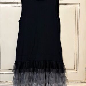 Forever 21 Black and Gray Tiered Cocktail Dress